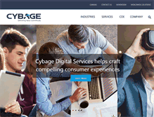 Tablet Screenshot of cybage.com